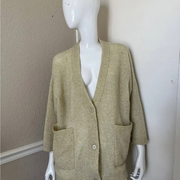 American Vintage Butter Yellow Cardigan - Picture 2 of 5